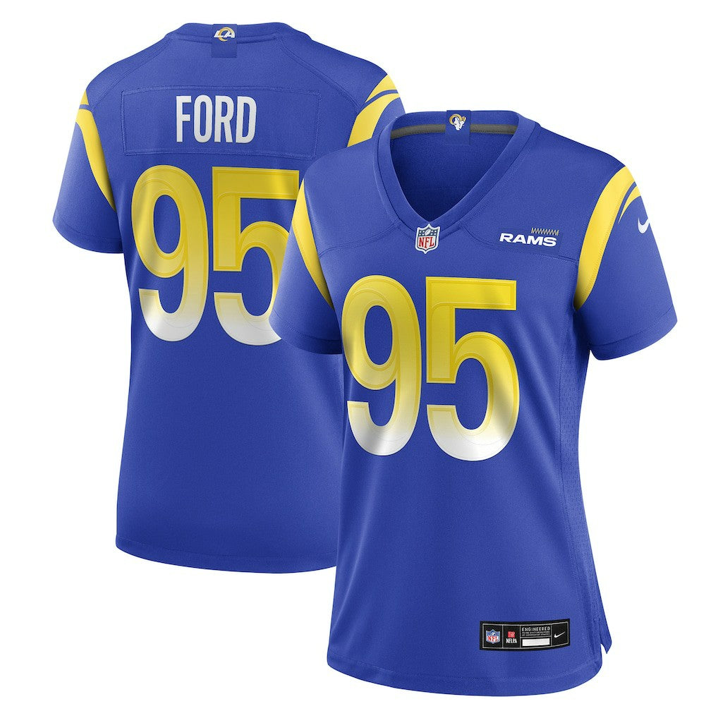 NFL Los Angeles Rams Poona Ford  Women's Team Game Jersey
