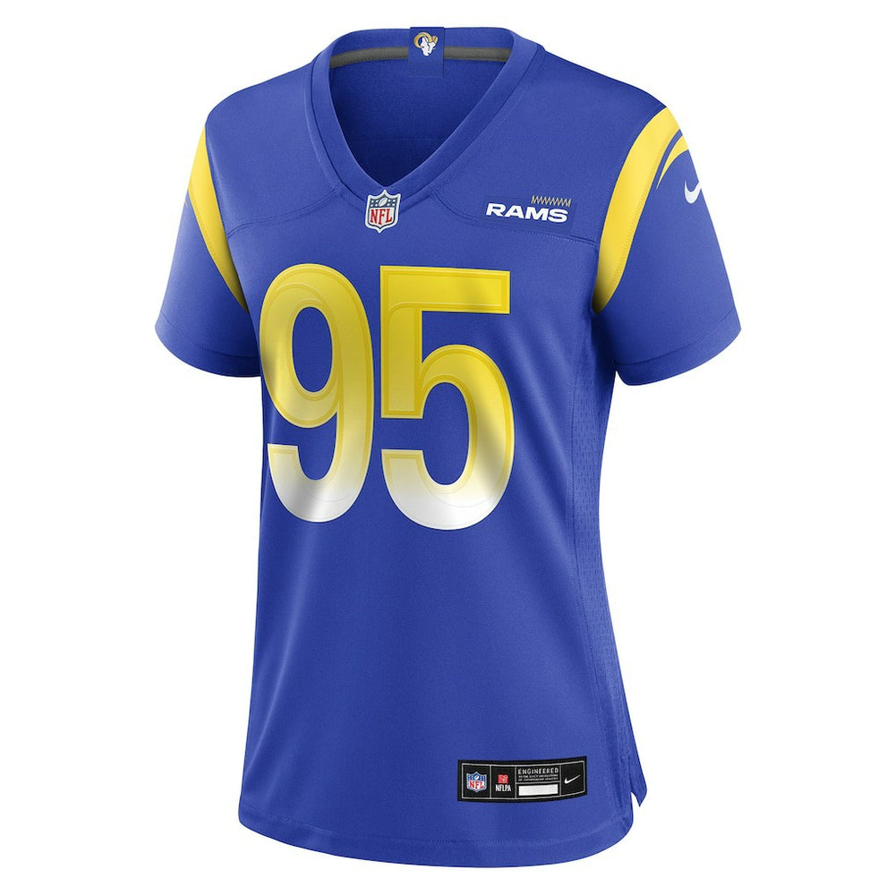 NFL Los Angeles Rams Poona Ford  Women's Team Game Jersey