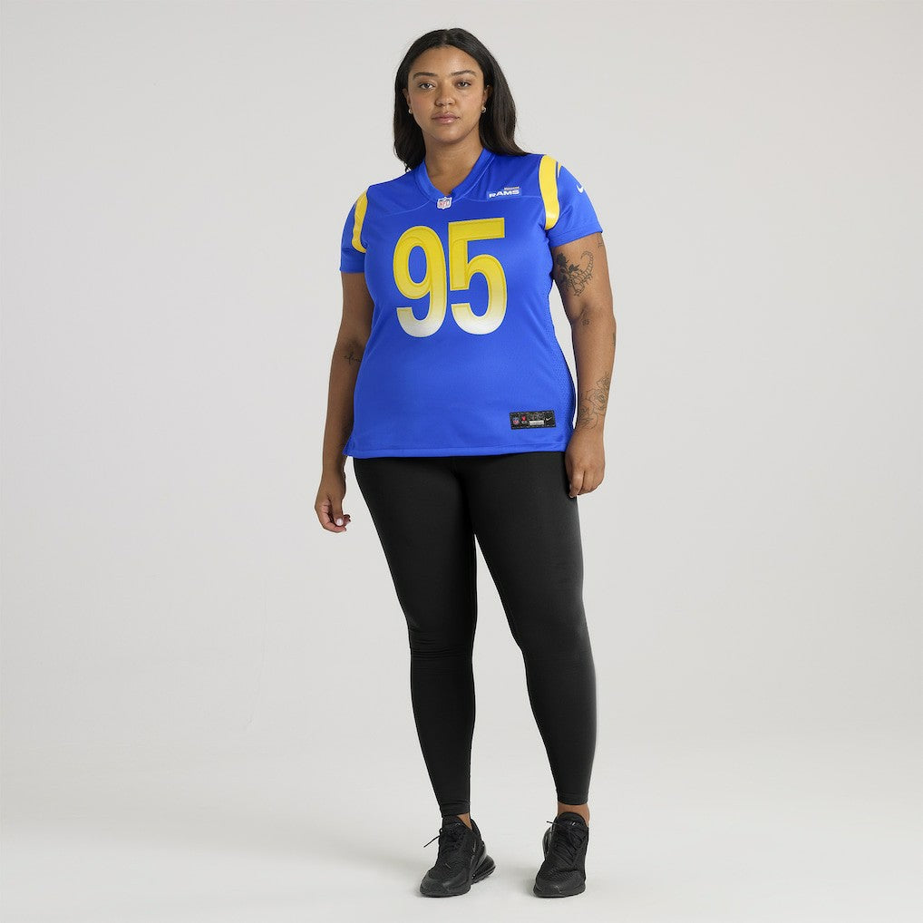 NFL Los Angeles Rams Poona Ford  Women's Team Game Jersey