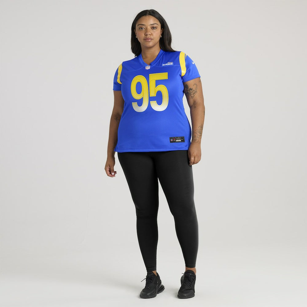 NFL Los Angeles Rams Poona Ford  Women's Team Game Jersey