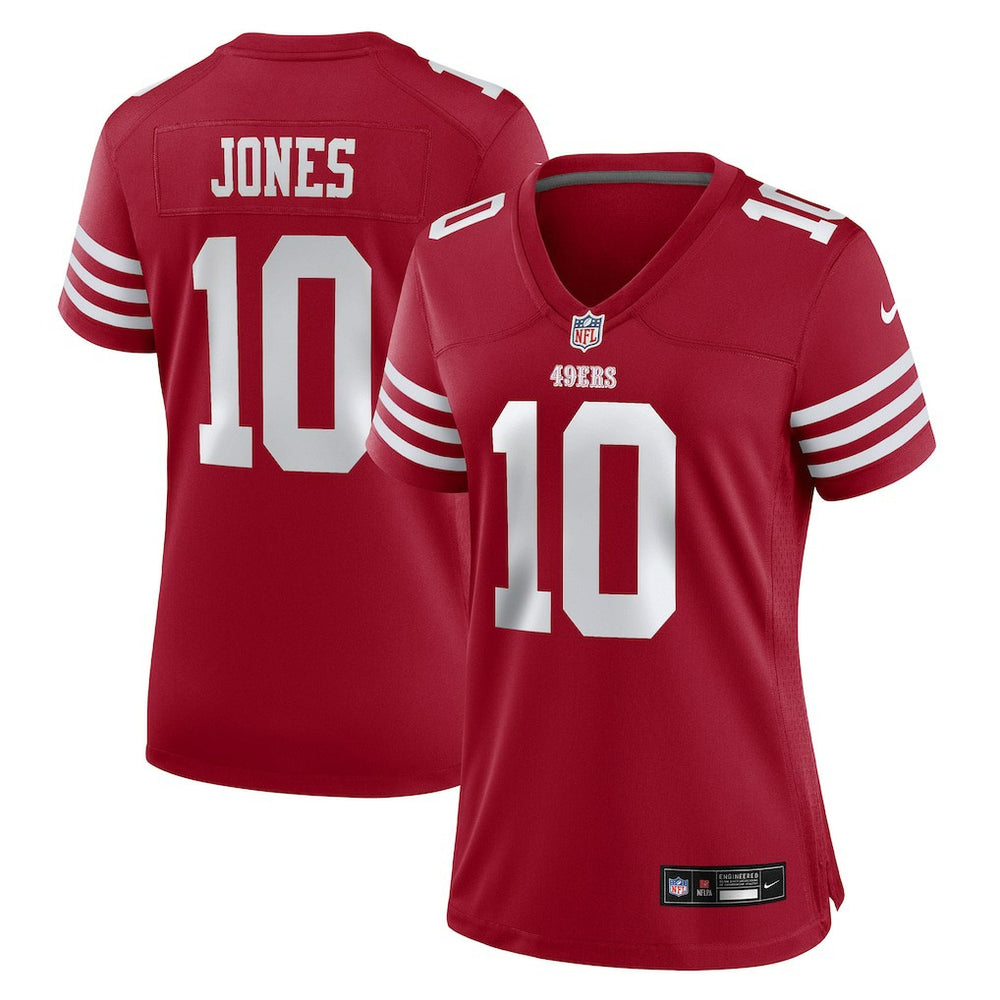 NFL San Francisco 49ers Mac Jones  Women's Team Game Jersey