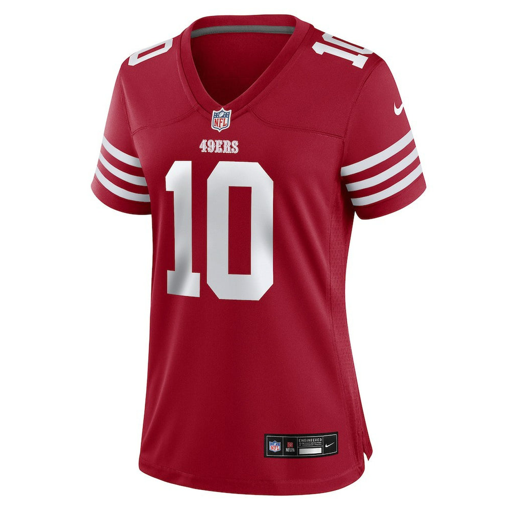 NFL San Francisco 49ers Mac Jones  Women's Team Game Jersey