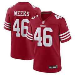 NFL San Francisco 49ers Jon Weeks  Team Game Jersey