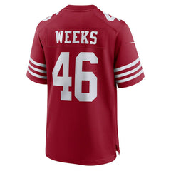 NFL San Francisco 49ers Jon Weeks  Team Game Jersey
