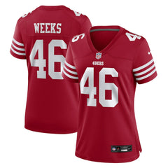 NFL San Francisco 49ers Jon Weeks  Women's Team Game Jersey