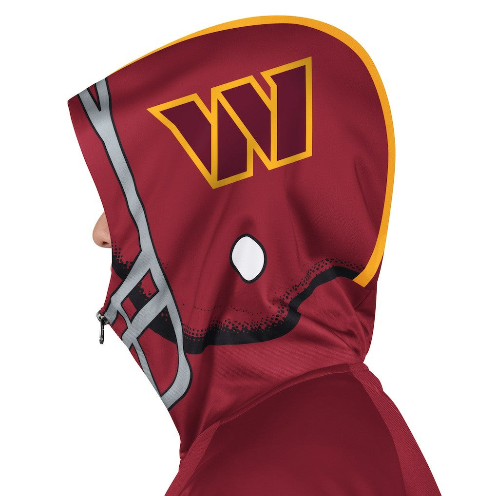 NFL Washington Commanders Pro Player Helmet Full-Zip Hooded Track Jacket