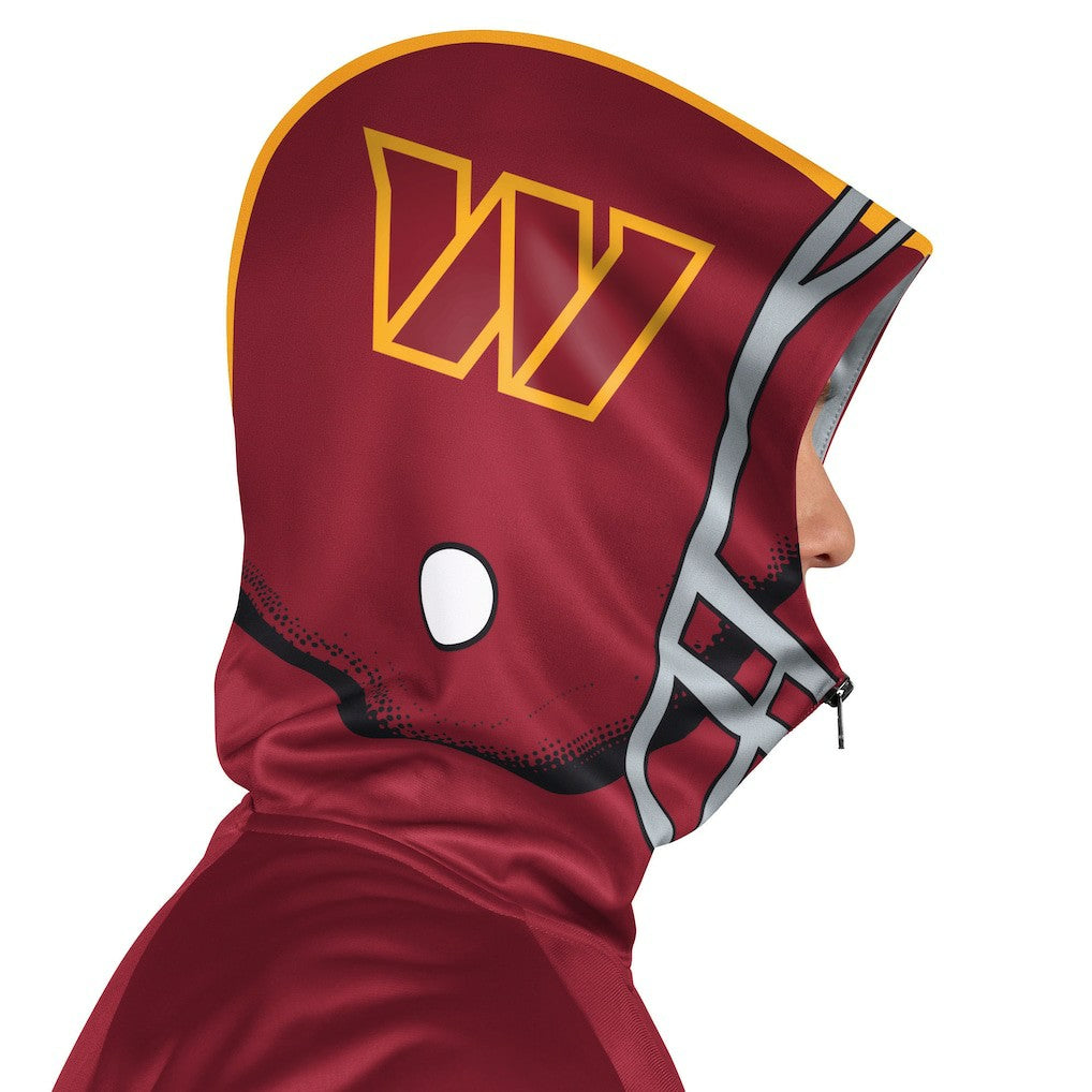 NFL Washington Commanders Pro Player Helmet Full-Zip Hooded Track Jacket