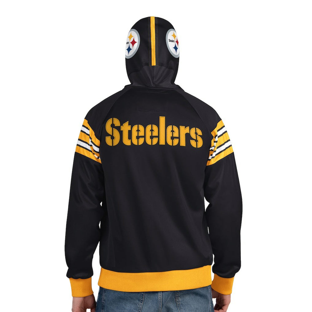 NFL Pittsburgh Steelers Pro Player Helmet Full-Zip Hooded Track Jacket