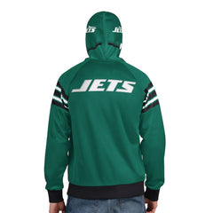 NFL New York Jets Pro Player Helmet Full-Zip Hooded Track Jacket