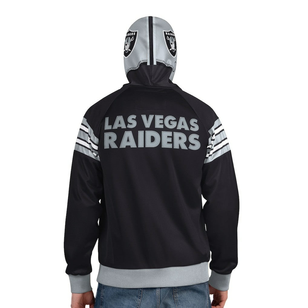 NFL Las Vegas Raiders Pro Player Helmet Full-Zip Hooded Track Jacket