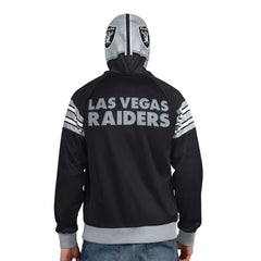 NFL Las Vegas Raiders Pro Player Helmet Full-Zip Hooded Track Jacket