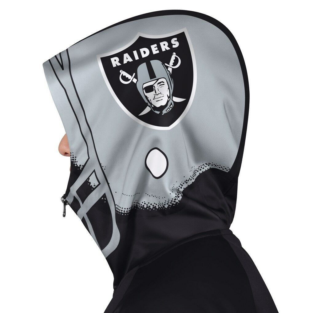 NFL Las Vegas Raiders Pro Player Helmet Full-Zip Hooded Track Jacket