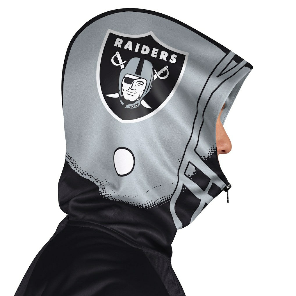 NFL Las Vegas Raiders Pro Player Helmet Full-Zip Hooded Track Jacket