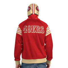 NFL San Francisco 49ers Pro Player Helmet Full-Zip Hooded Track Jacket