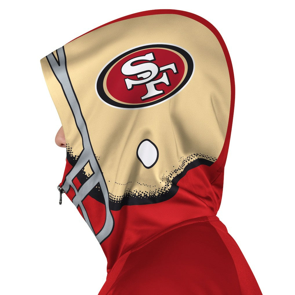NFL San Francisco 49ers Pro Player Helmet Full-Zip Hooded Track Jacket