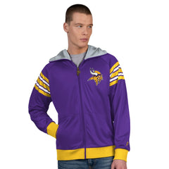 NFL Minnesota Vikings Pro Player Helmet Full-Zip Hooded Track Jacket