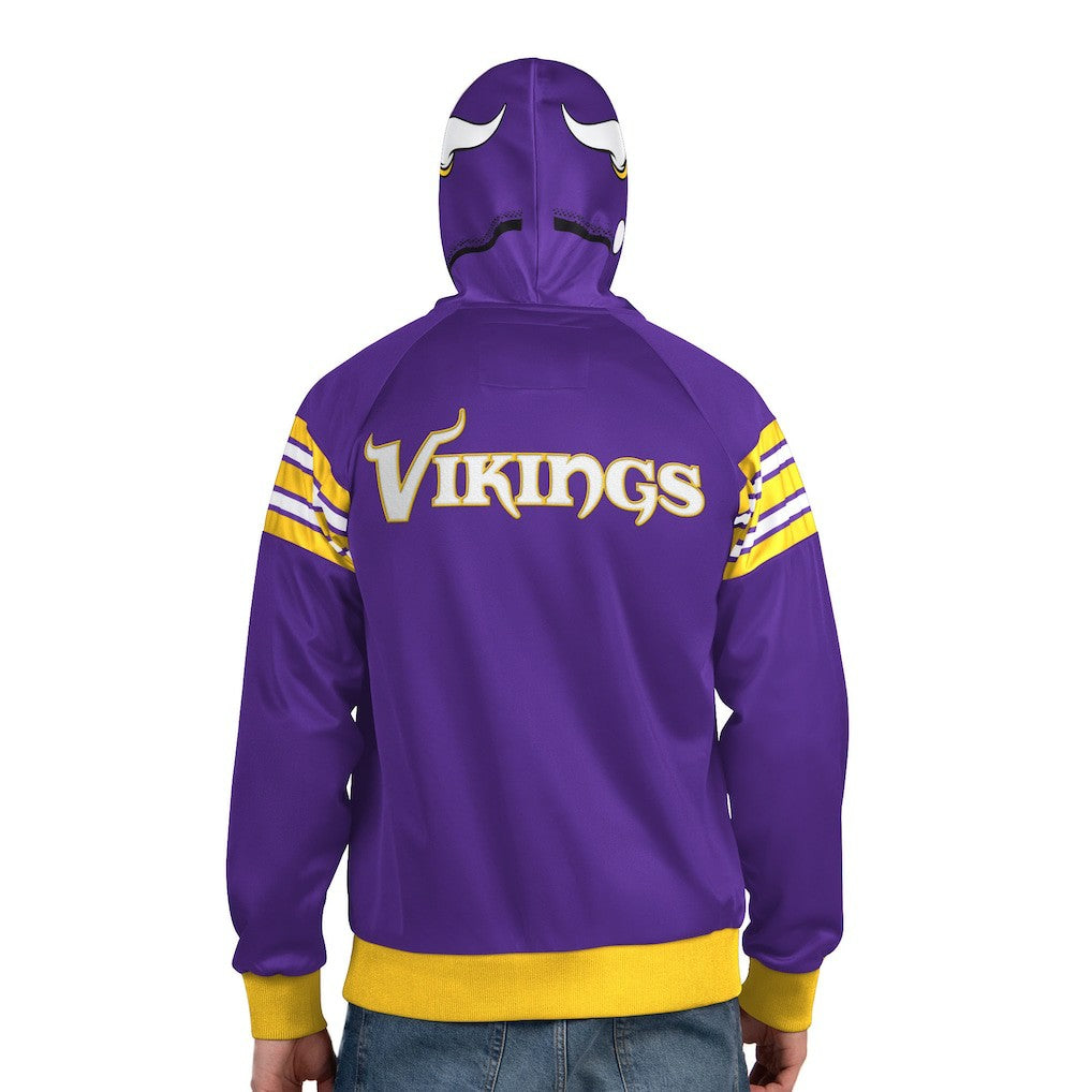 NFL Minnesota Vikings Pro Player Helmet Full-Zip Hooded Track Jacket