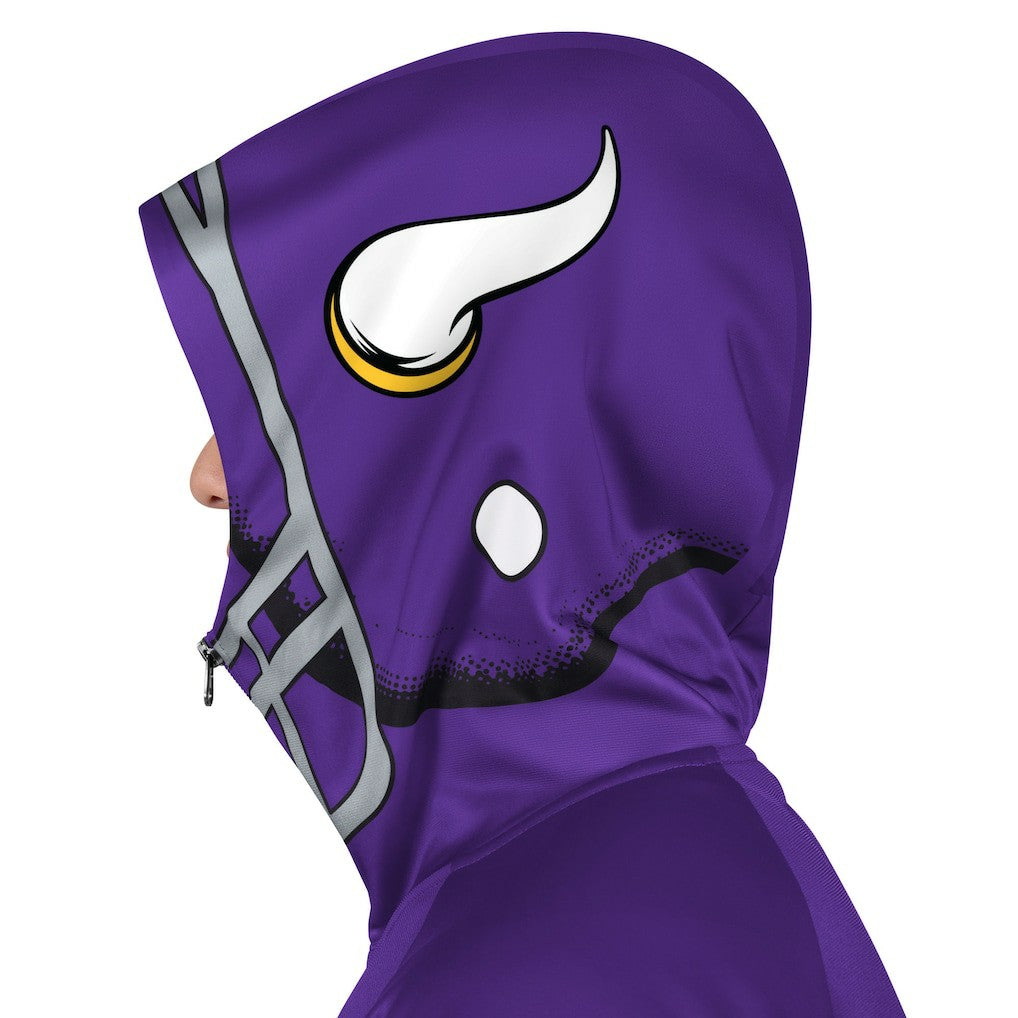 NFL Minnesota Vikings Pro Player Helmet Full-Zip Hooded Track Jacket