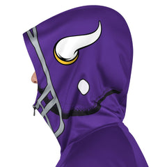 NFL Minnesota Vikings Pro Player Helmet Full-Zip Hooded Track Jacket