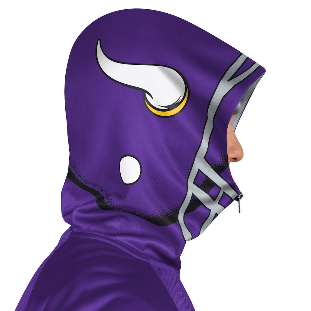 NFL Minnesota Vikings Pro Player Helmet Full-Zip Hooded Track Jacket