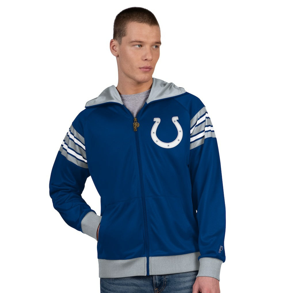 NFL Indianapolis Colts Pro Player Helmet Full-Zip Hooded Track Jacket