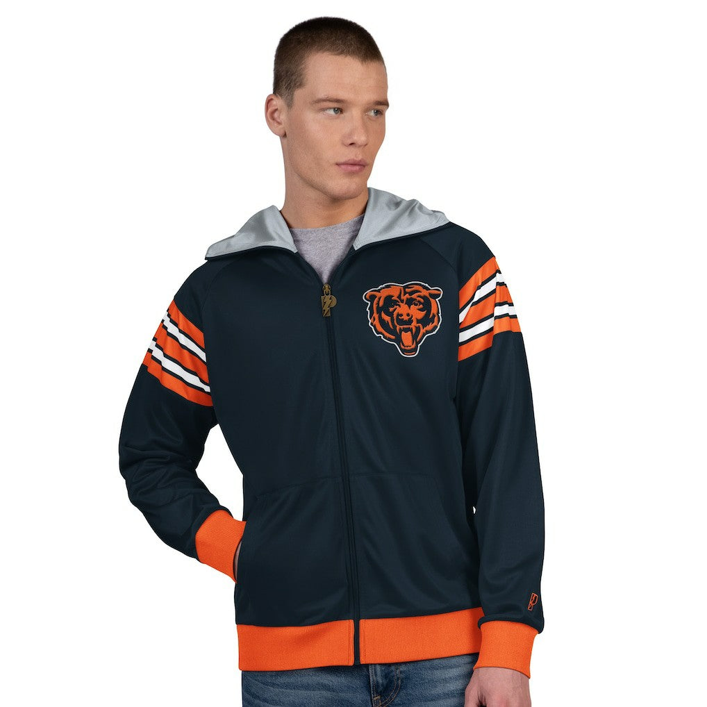 NFL Chicago Bears Pro Player Helmet Full-Zip Hooded Track Jacket