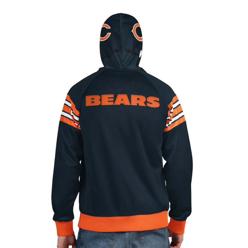 NFL Chicago Bears Pro Player Helmet Full-Zip Hooded Track Jacket
