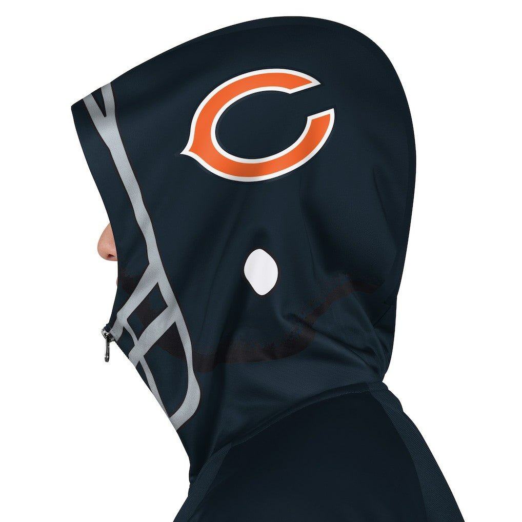 NFL Chicago Bears Pro Player Helmet Full-Zip Hooded Track Jacket