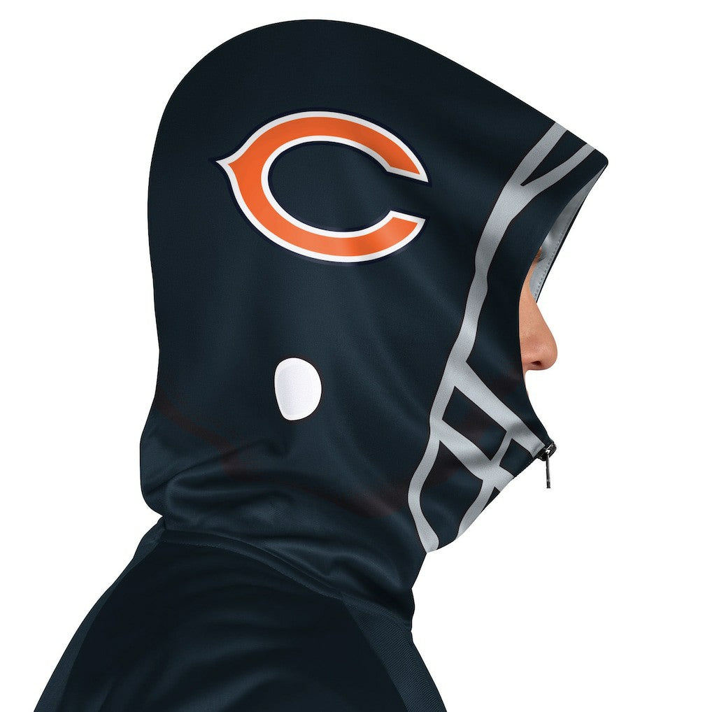 NFL Chicago Bears Pro Player Helmet Full-Zip Hooded Track Jacket