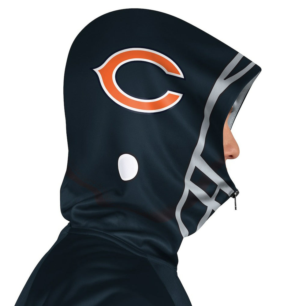 NFL Chicago Bears Pro Player Helmet Full-Zip Hooded Track Jacket