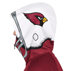 NFL Arizona Cardinals Pro Player Helmet Full-Zip Hooded Track Jacket