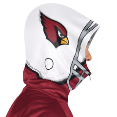 NFL Arizona Cardinals Pro Player Helmet Full-Zip Hooded Track Jacket
