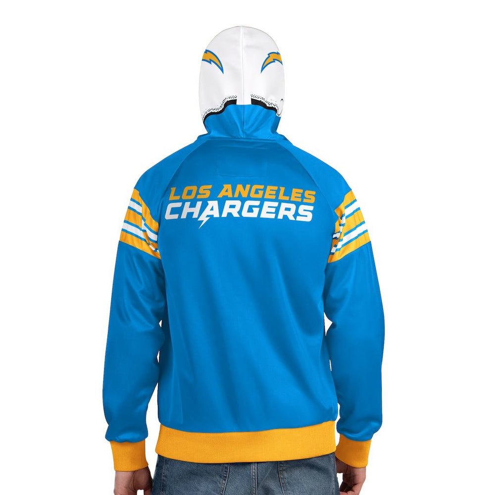 NFL Los Angeles Chargers Pro Player Helmet Full-Zip Hooded Track Jacket