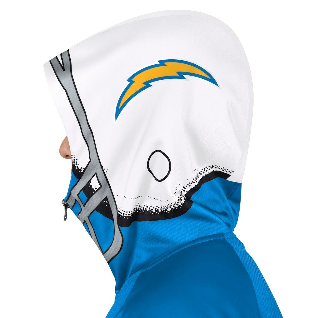 NFL Los Angeles Chargers Pro Player Helmet Full-Zip Hooded Track Jacket