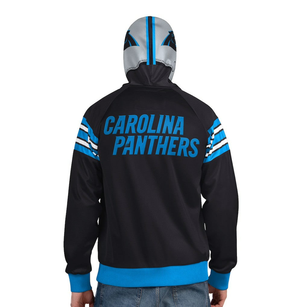 NFL Carolina Panthers Pro Player Helmet Full-Zip Hooded Track Jacket