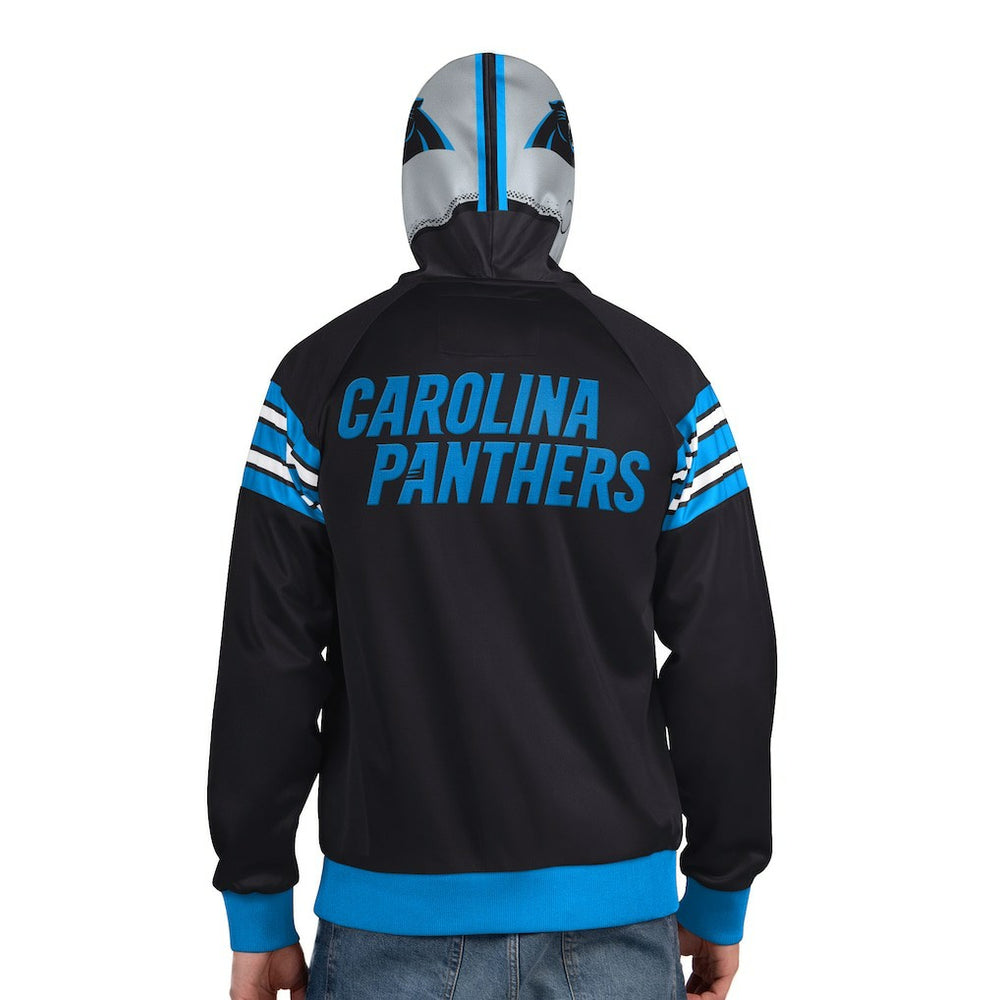 NFL Carolina Panthers Pro Player Helmet Full-Zip Hooded Track Jacket