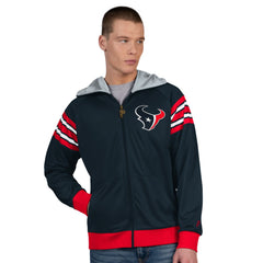 NFL Houston Texans Pro Player Helmet Full-Zip Hooded Track Jacket