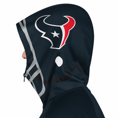 NFL Houston Texans Pro Player Helmet Full-Zip Hooded Track Jacket