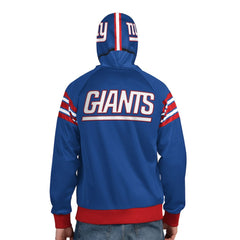 NFL New York Giants Pro Player Helmet Full-Zip Hooded Track Jacket