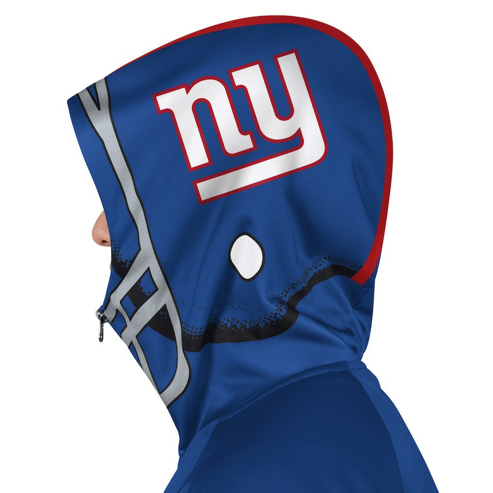 NFL New York Giants Pro Player Helmet Full-Zip Hooded Track Jacket
