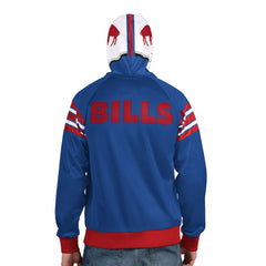 NFL Buffalo Bills Pro Player Retro Helmet Full-Zip Hooded Track Jacket