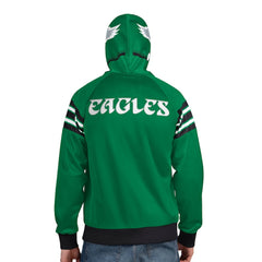 NFL Philadelphia Eagles Pro Player Retro Helmet Full-Zip Hooded Track Jacket