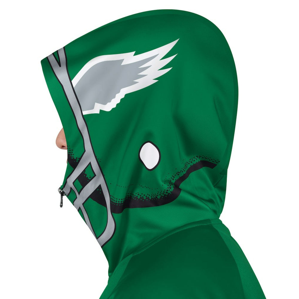 NFL Philadelphia Eagles Pro Player Retro Helmet Full-Zip Hooded Track Jacket