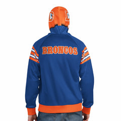 NFL Denver Broncos Pro Player Retro Helmet Full-Zip Hooded Track Jacket