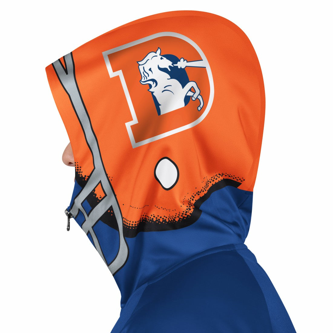 NFL Denver Broncos Pro Player Retro Helmet Full-Zip Hooded Track Jacket