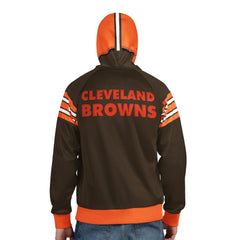 NFL Cleveland Browns Pro Player Retro Helmet Full-Zip Hooded Track Jacket