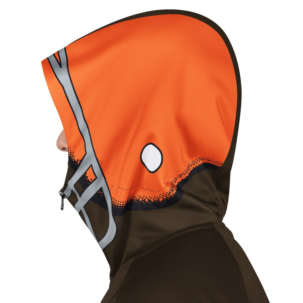 NFL Cleveland Browns Pro Player Retro Helmet Full-Zip Hooded Track Jacket