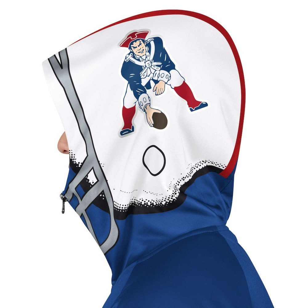 NFL New England Patriots Pro Player Retro Helmet Full-Zip Hooded Track Jacket