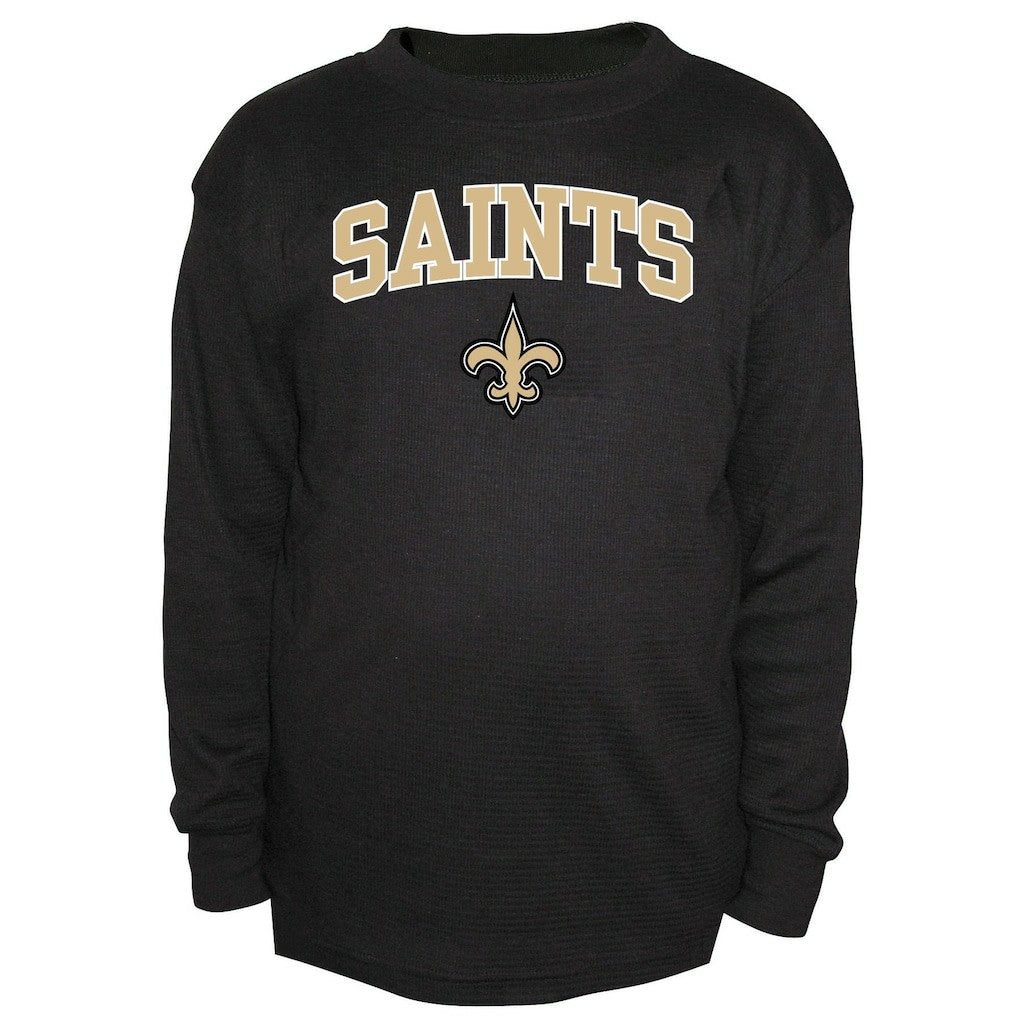 NFL New Orleans Saints Big & Tall Thermal Long Sleeve Crew Neck T-Shirt