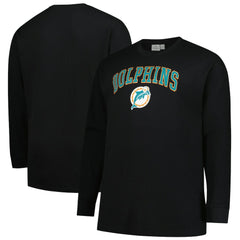 NFL Miami Dolphins Big & Tall Throwback Thermal Long Sleeve T-Shirt